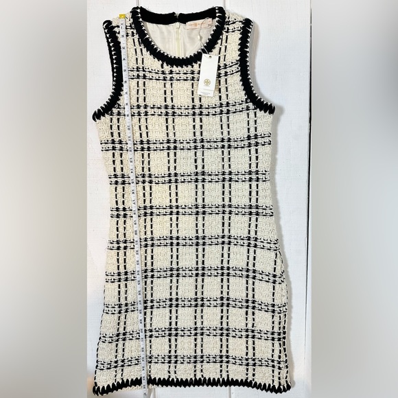 Tory Burch NWT $596 Sleeveless Linen Tweed Shift Dress Size Small Chanel - Picture 13 of 15
